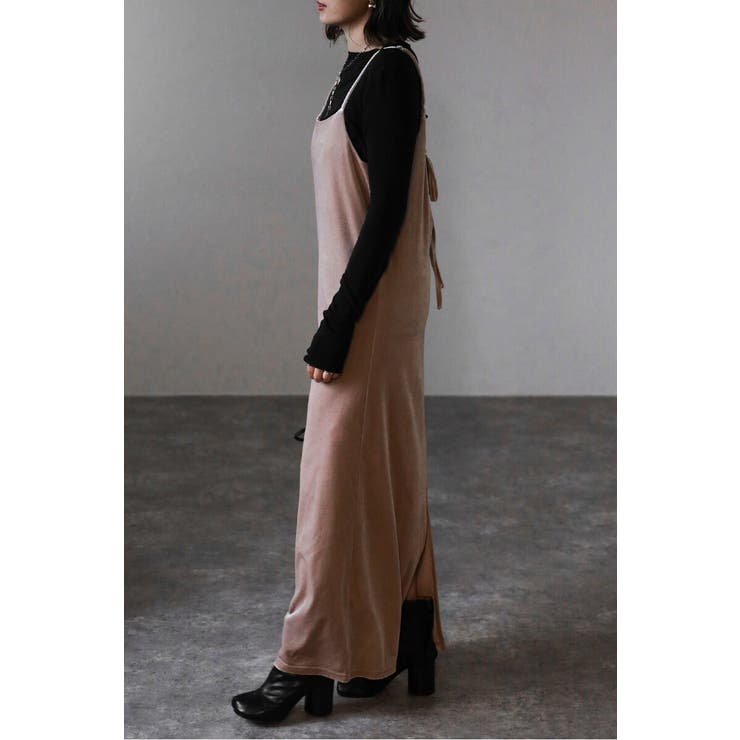 バックリボンベロアキャミワンピース 88-004415 | BONJOUR SAGAN | 詳細画像2 