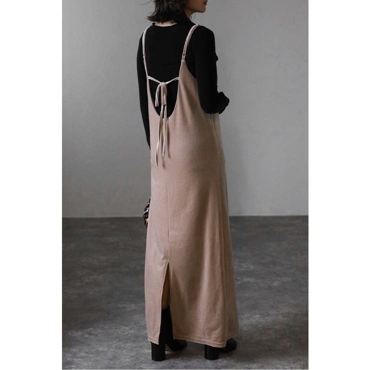 バックリボンベロアキャミワンピース 88-004415 | BONJOUR SAGAN | 詳細画像3 