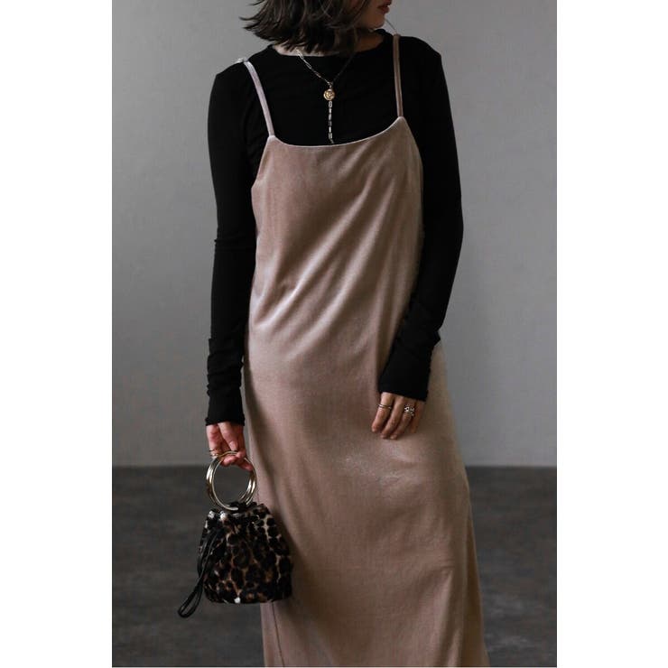 バックリボンベロアキャミワンピース 88-004415 | BONJOUR SAGAN | 詳細画像6 