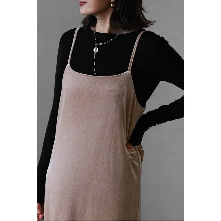 バックリボンベロアキャミワンピース 88-004415 | BONJOUR SAGAN | 詳細画像7 