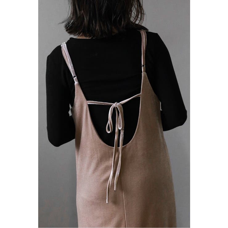 バックリボンベロアキャミワンピース 88-004415 | BONJOUR SAGAN | 詳細画像8 