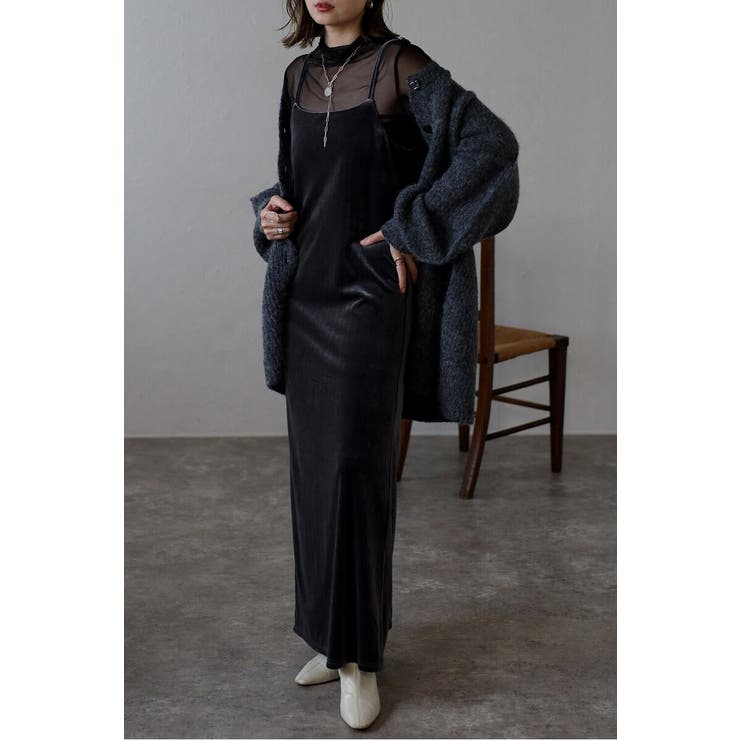 バックリボンベロアキャミワンピース 88-004415 | BONJOUR SAGAN | 詳細画像15 