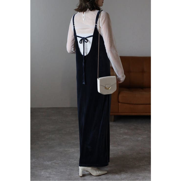 バックリボンベロアキャミワンピース 88-004415 | BONJOUR SAGAN | 詳細画像16 