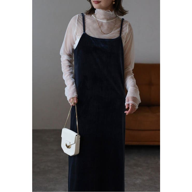 バックリボンベロアキャミワンピース 88-004415 | BONJOUR SAGAN | 詳細画像20 