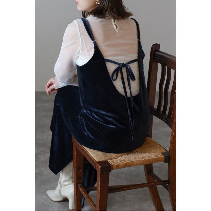 バックリボンベロアキャミワンピース 88-004415 | BONJOUR SAGAN | 詳細画像21 