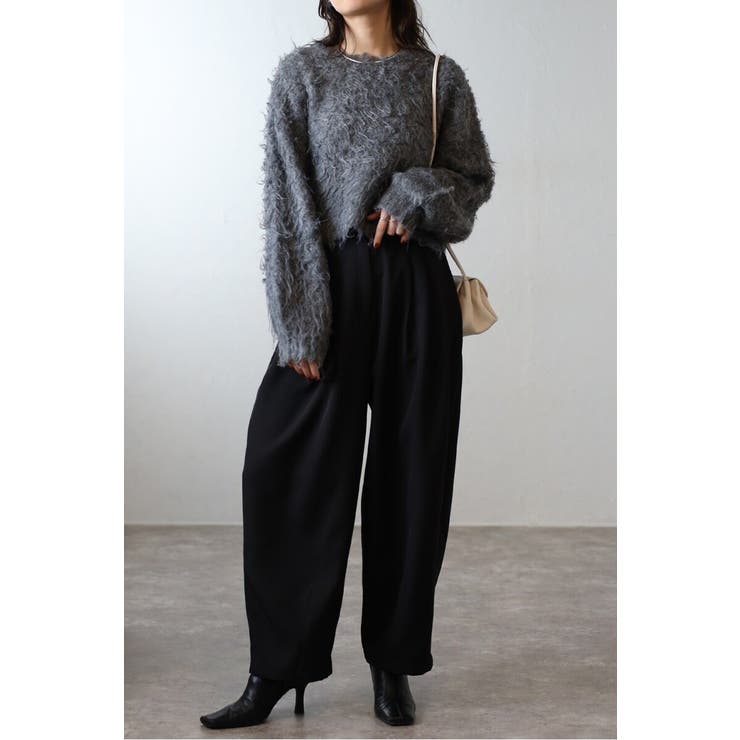 トリプルタックワイドバレルパンツ 88-004420 | BONJOUR SAGAN | 詳細画像1 