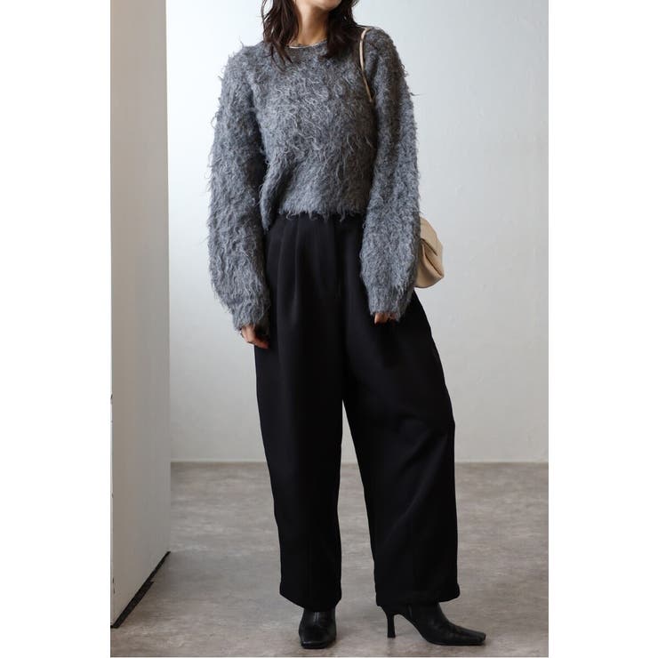 トリプルタックワイドバレルパンツ 88-004420 | BONJOUR SAGAN | 詳細画像3 