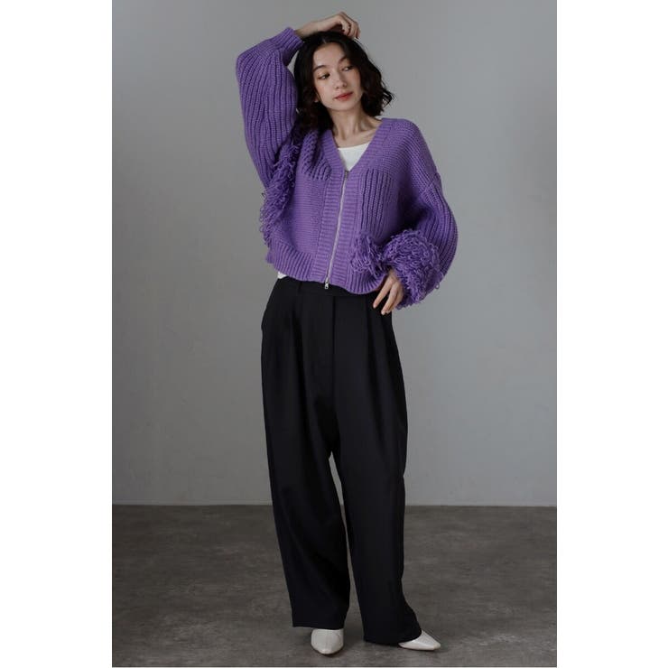 トリプルタックワイドバレルパンツ 88-004420 | BONJOUR SAGAN | 詳細画像8 