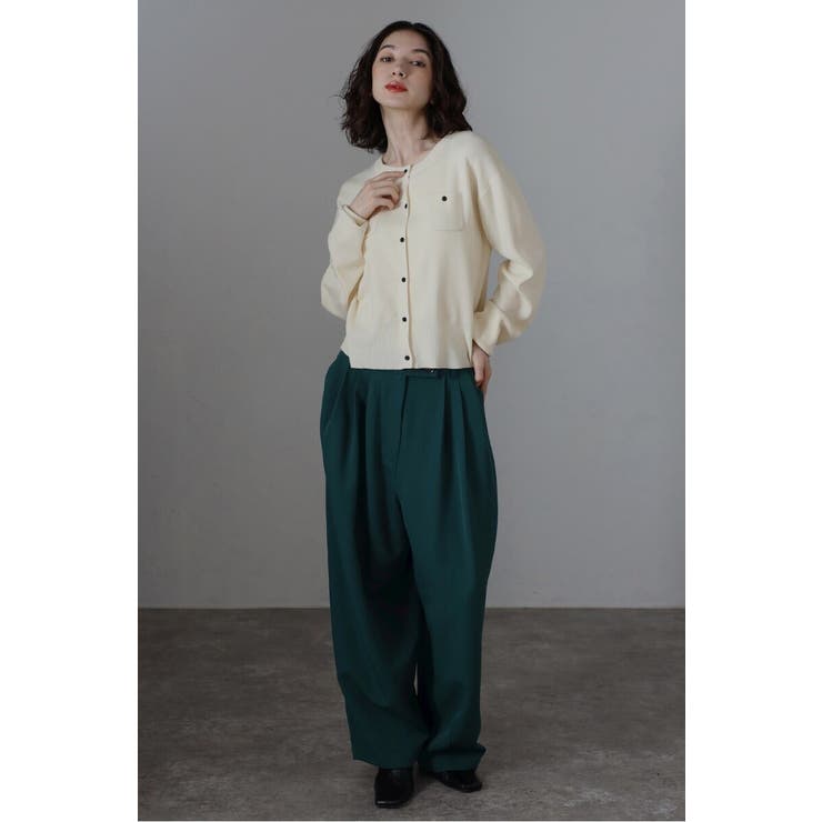 トリプルタックワイドバレルパンツ 88-004420 | BONJOUR SAGAN | 詳細画像14 