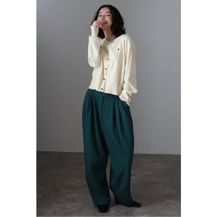 トリプルタックワイドバレルパンツ 88-004420 | BONJOUR SAGAN | 詳細画像16 