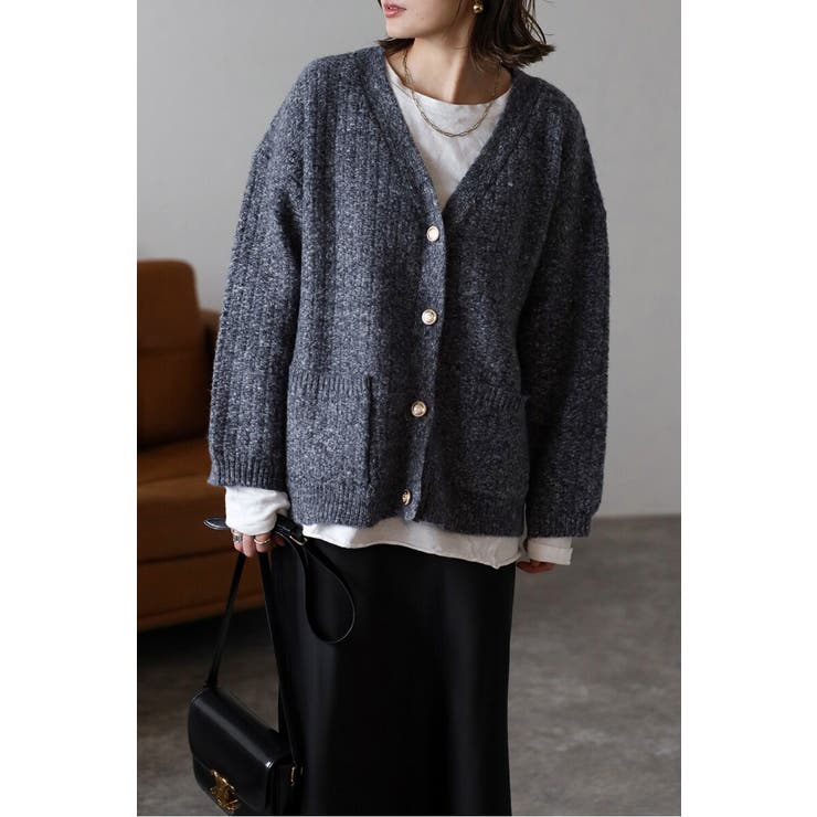 ツイードニットVネックカーディガン 88-004424 | BONJOUR SAGAN | 詳細画像9 