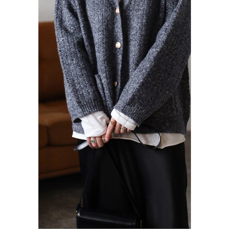 ツイードニットVネックカーディガン 88-004424 | BONJOUR SAGAN | 詳細画像16 