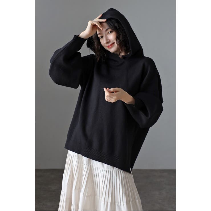 ボリュームスリーブニットフーディー 88-004426 | BONJOUR SAGAN | 詳細画像4 