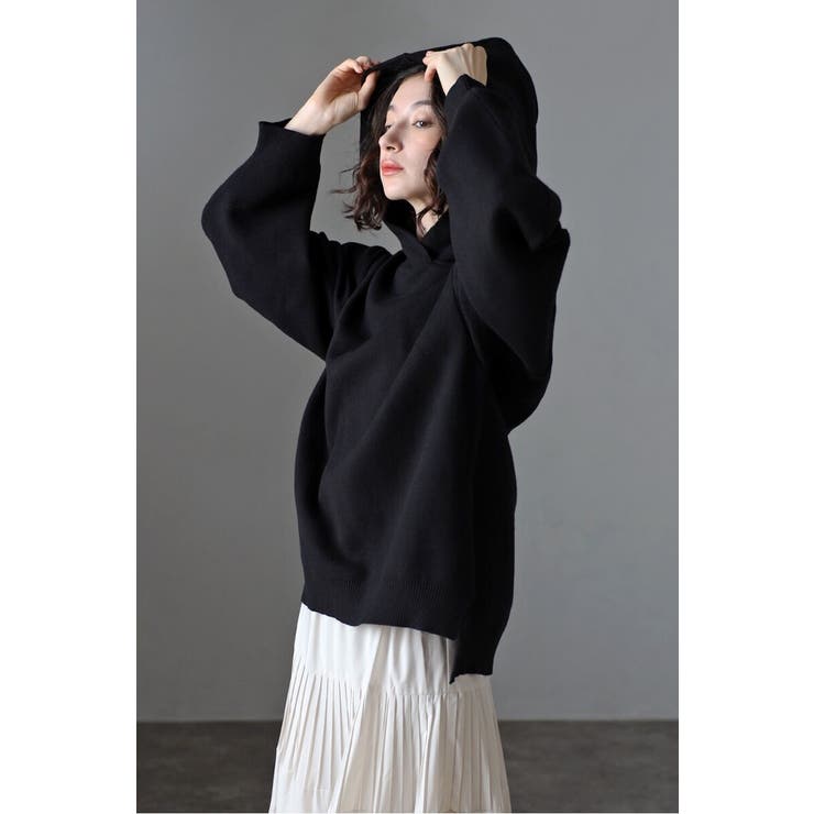 ボリュームスリーブニットフーディー 88-004426 | BONJOUR SAGAN | 詳細画像5 