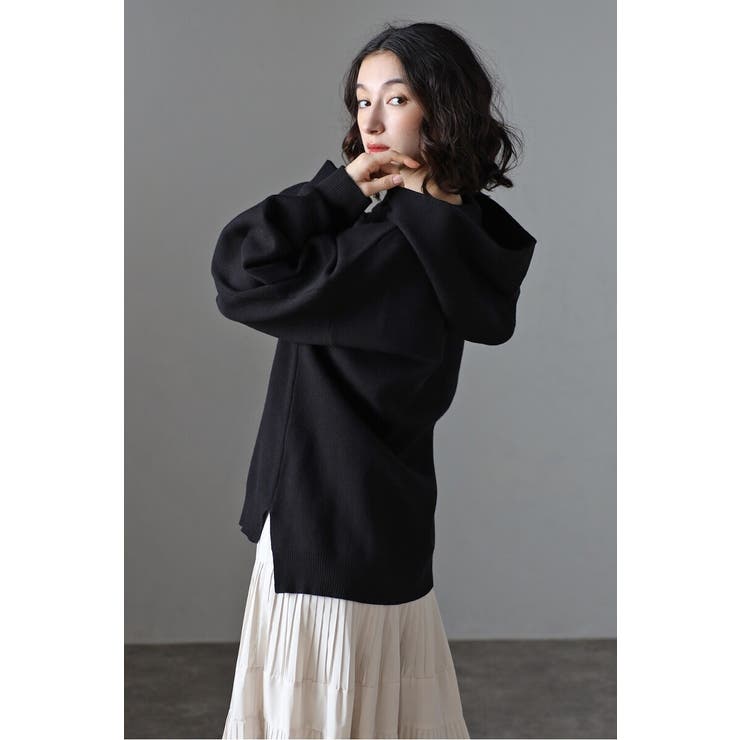 ボリュームスリーブニットフーディー 88-004426 | BONJOUR SAGAN | 詳細画像7 