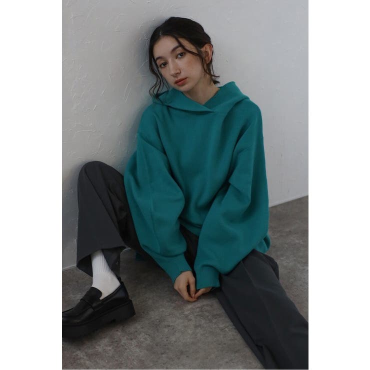 ボリュームスリーブニットフーディー 88-004426 | BONJOUR SAGAN | 詳細画像12 