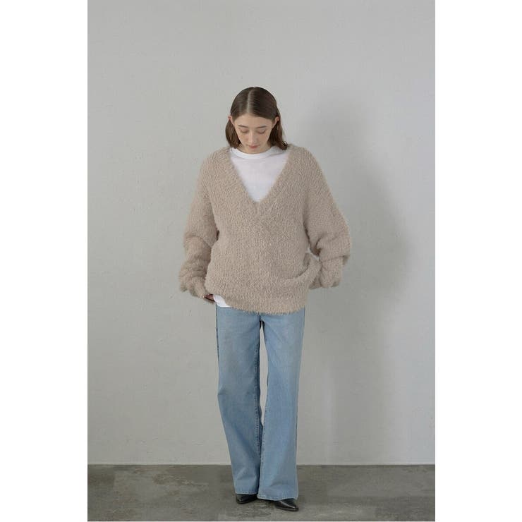 fluffy vneck knit | BONJOUR SAGAN | 詳細画像3 
