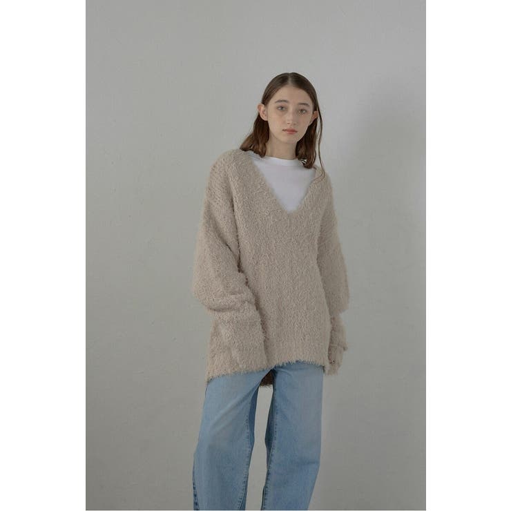 fluffy vneck knit | BONJOUR SAGAN | 詳細画像9 