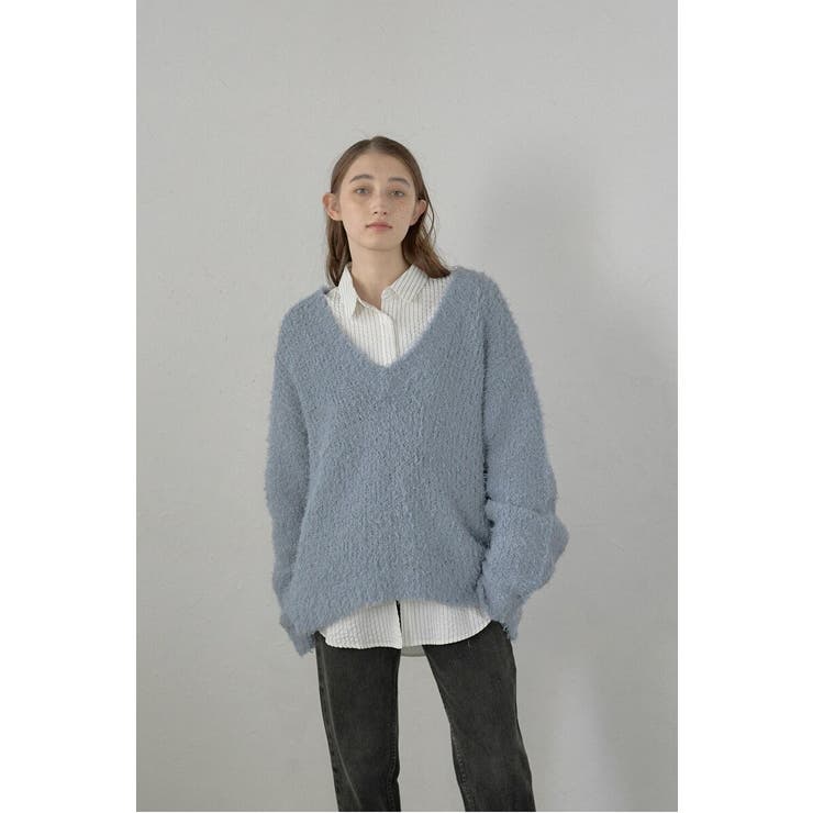 fluffy vneck knit | BONJOUR SAGAN | 詳細画像22 