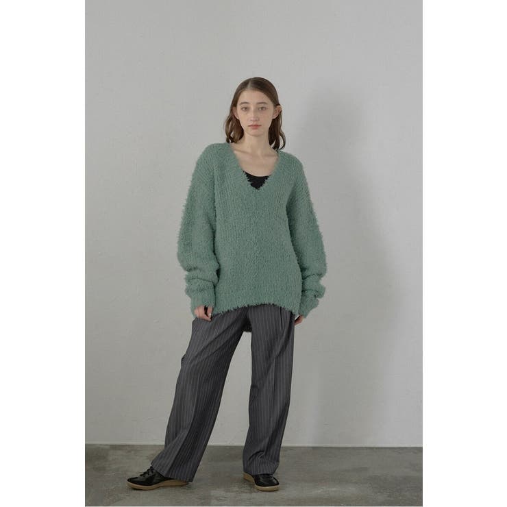 fluffy vneck knit | BONJOUR SAGAN | 詳細画像25 