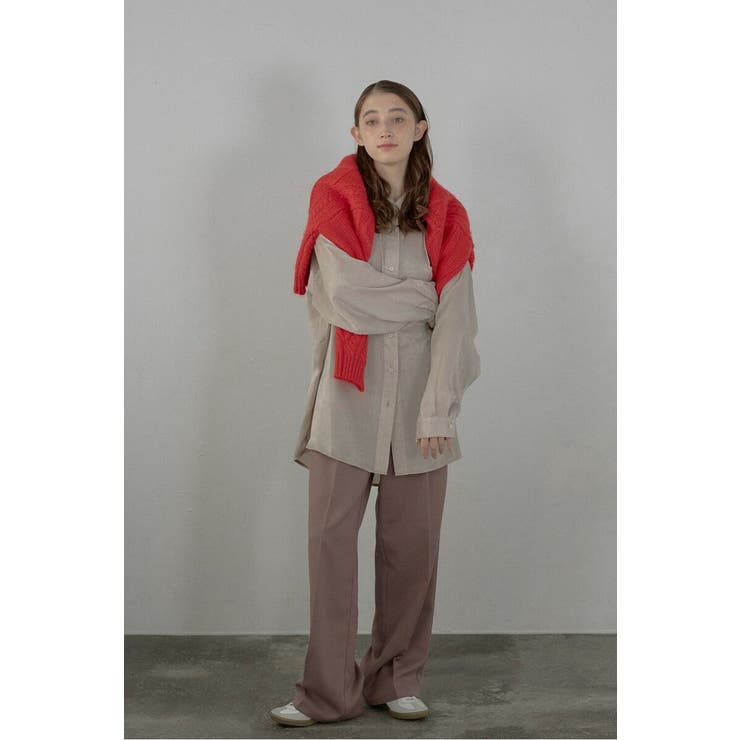 satin oversize shirt | BONJOUR SAGAN | 詳細画像3 