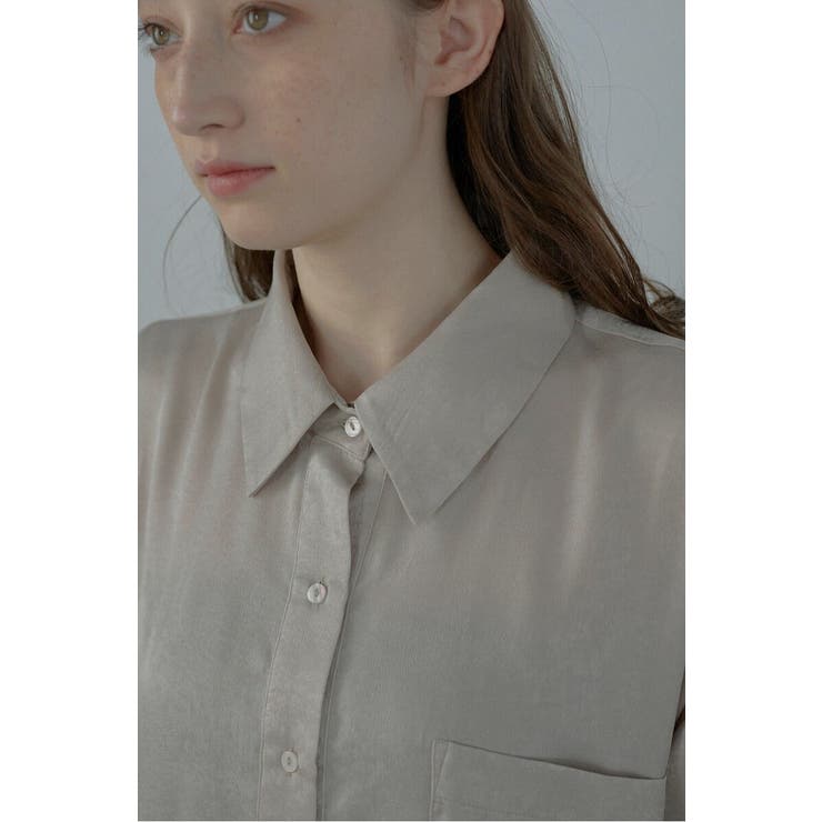 satin oversize shirt | BONJOUR SAGAN | 詳細画像15 