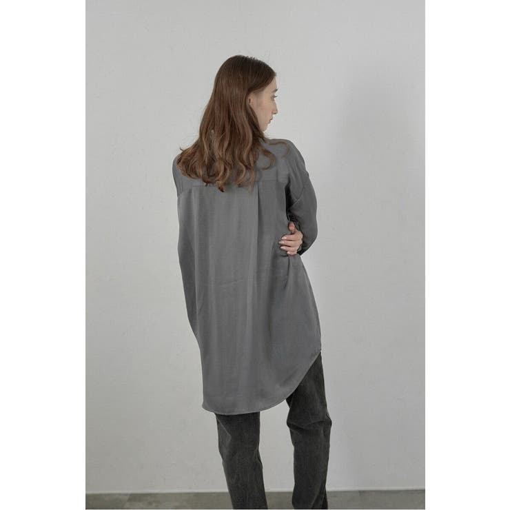 satin oversize shirt | BONJOUR SAGAN | 詳細画像22 