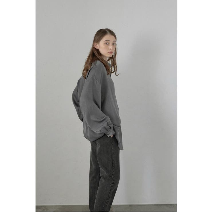 satin oversize shirt | BONJOUR SAGAN | 詳細画像23 