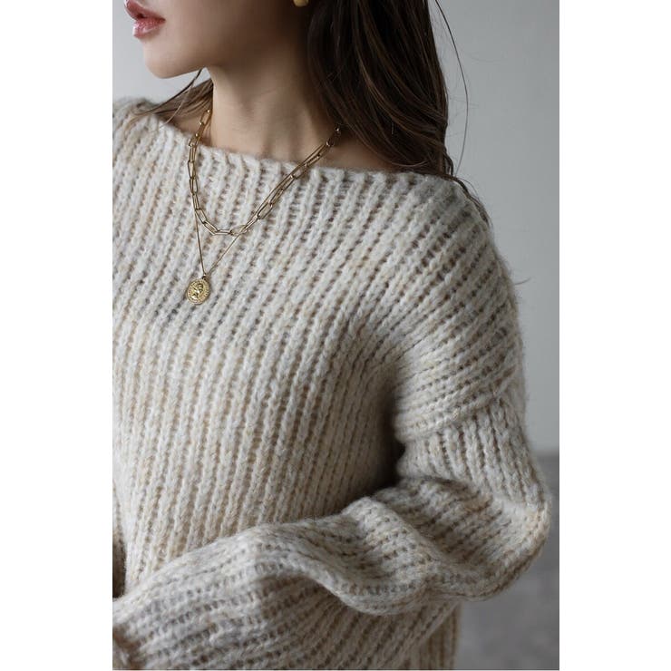 アルパカタッチボートネックローゲージニット 88-004442 | BONJOUR SAGAN | 詳細画像6 