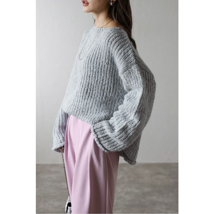 アルパカタッチボートネックローゲージニット 88-004442 | BONJOUR SAGAN | 詳細画像9 