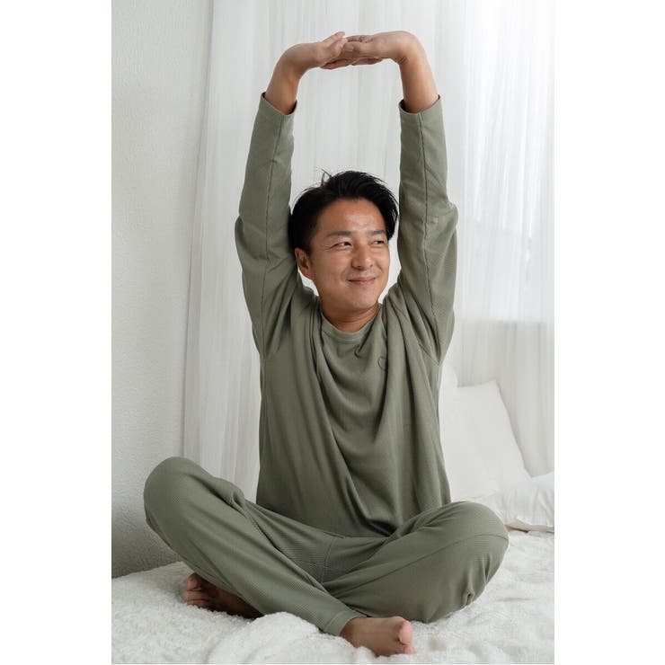 上質快眠ワッフルルームウェアセットアップ 88 004449 | BONJOUR SAGAN | 詳細画像2 