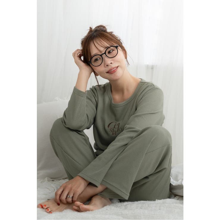 上質快眠ワッフルルームウェアセットアップ 88 004449 | BONJOUR SAGAN | 詳細画像10 