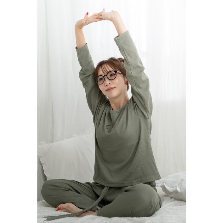 上質快眠ワッフルルームウェアセットアップ 88 004449 | BONJOUR SAGAN | 詳細画像12 