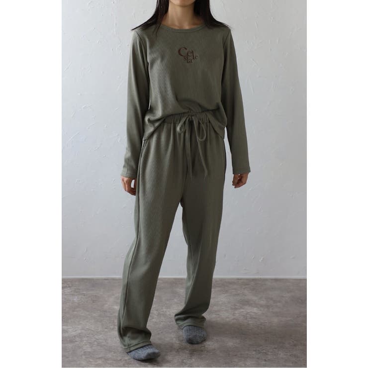 上質快眠ワッフルルームウェアセットアップ 88 004449 | BONJOUR SAGAN | 詳細画像16 