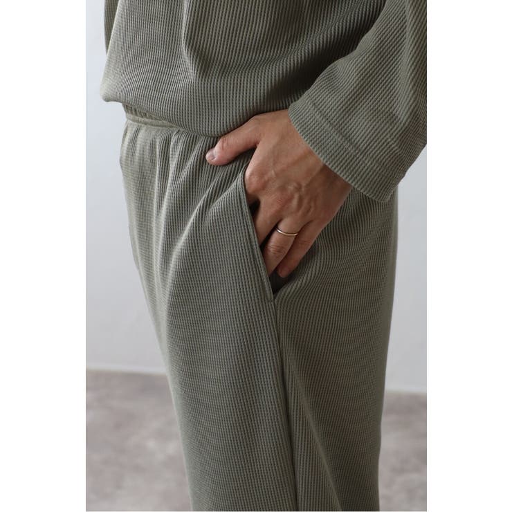 上質快眠ワッフルルームウェアセットアップ 88 004449 | BONJOUR SAGAN | 詳細画像25 