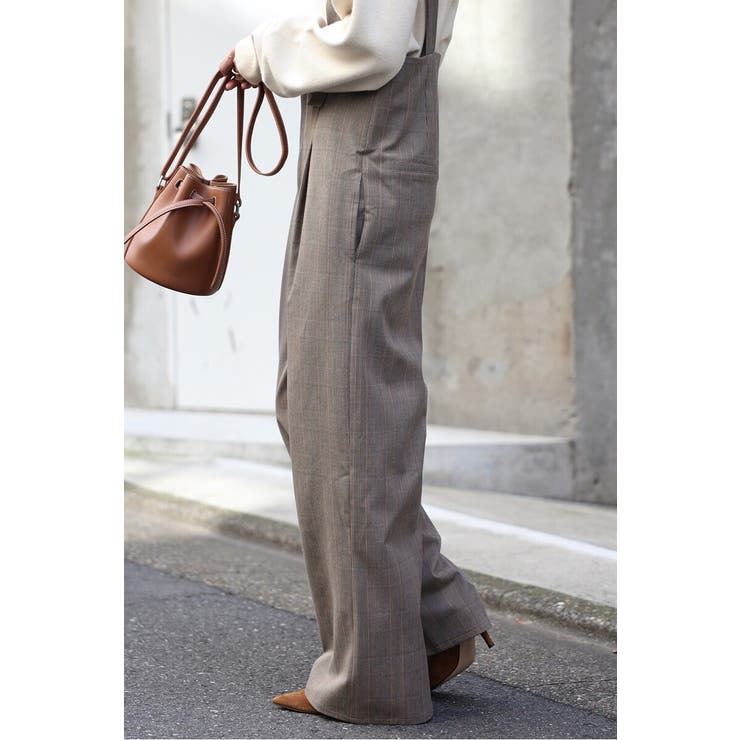 チェック柄ハイウエストサロペット 88-004451 | BONJOUR SAGAN | 詳細画像9 