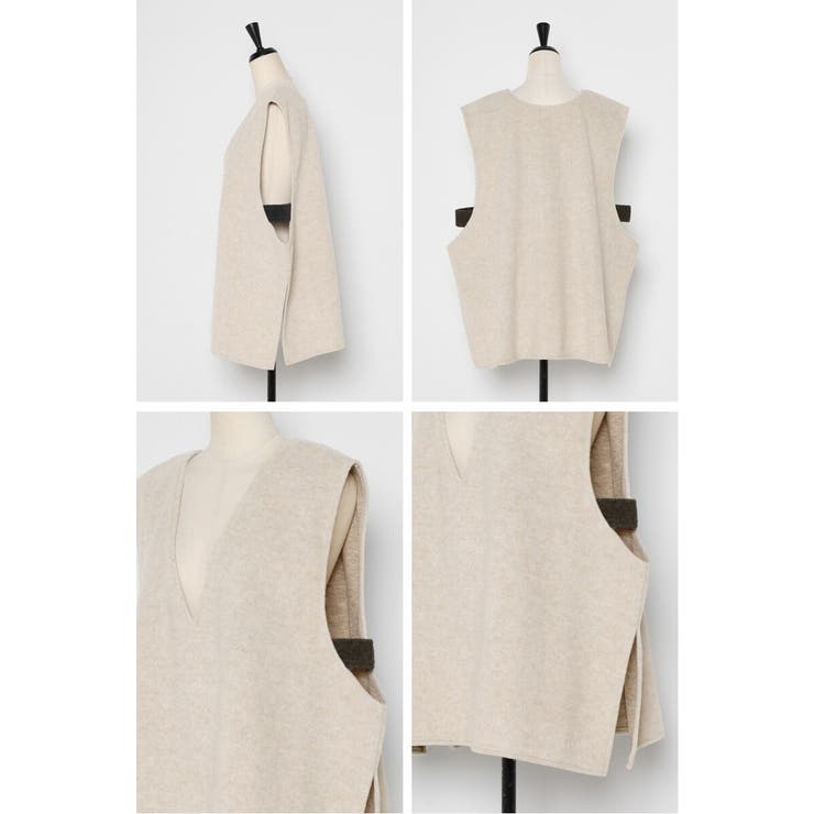 前後2WAYフェイクウール配色ベスト 88-004452 | BONJOUR SAGAN | 詳細画像43 