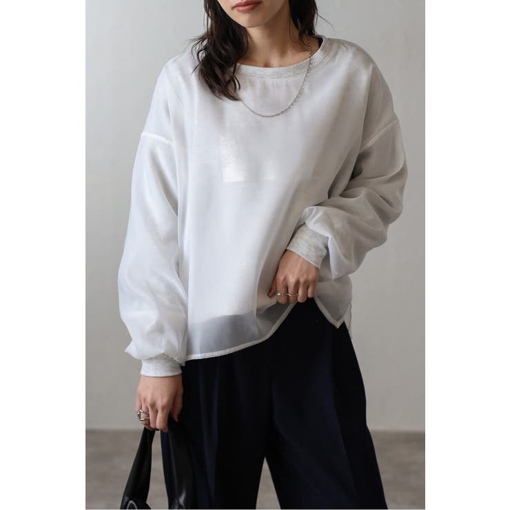 シアーレイヤードスウェット 88-004456 | BONJOUR SAGAN | 詳細画像1 