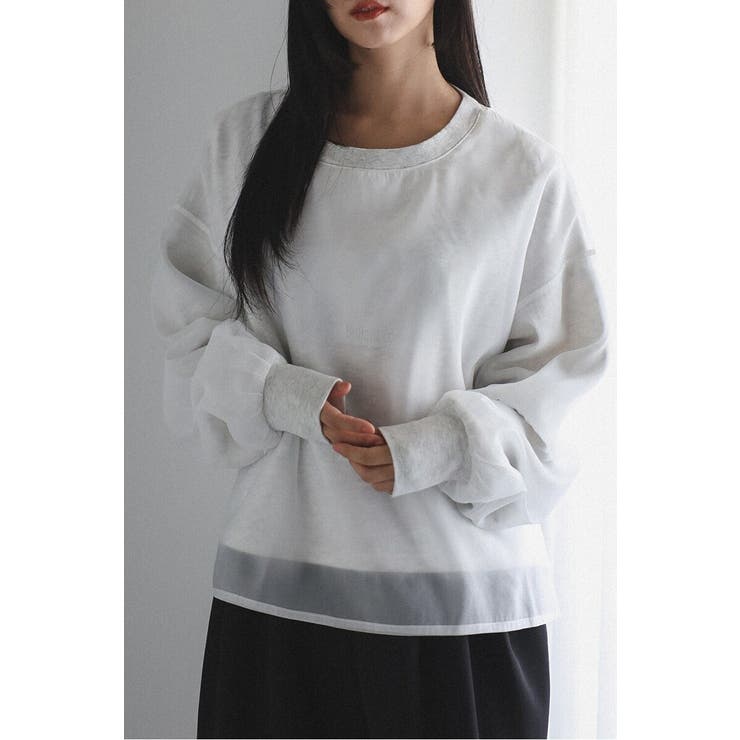 シアーレイヤードスウェット 88-004456 | BONJOUR SAGAN | 詳細画像6 