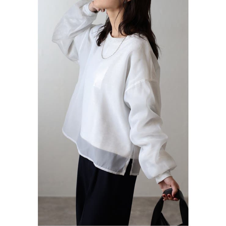 シアーレイヤードスウェット 88-004456 | BONJOUR SAGAN | 詳細画像2 