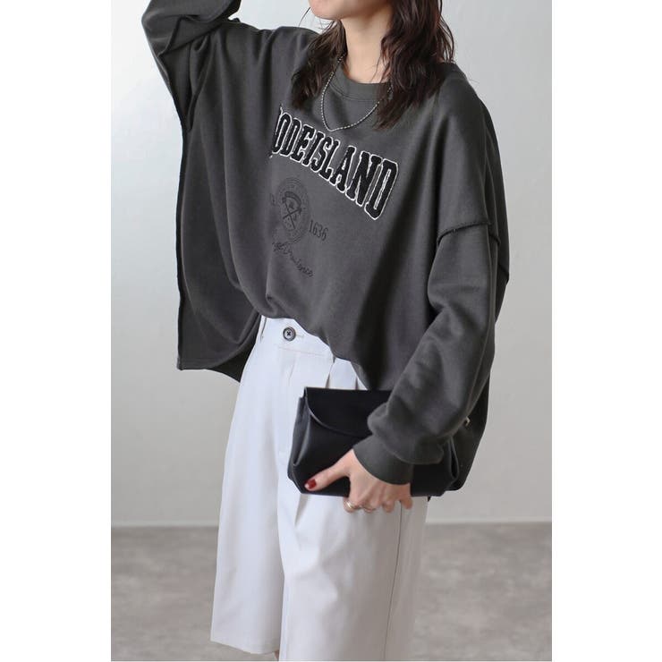 サガラ刺繍アウトステッチカレッジロゴスウェット 88-004457 | BONJOUR SAGAN | 詳細画像34 