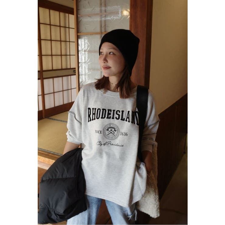 サガラ刺繍アウトステッチカレッジロゴスウェット 88-004457 | BONJOUR SAGAN | 詳細画像52 