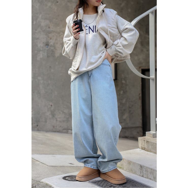 GENIALフロッキーロゴスウェット 88-004462 | BONJOUR SAGAN | 詳細画像1 