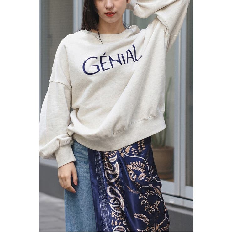 GENIALフロッキーロゴスウェット 88-004462 | BONJOUR SAGAN | 詳細画像8 