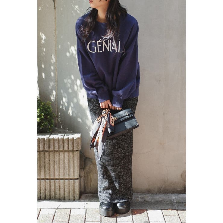 GENIALフロッキーロゴスウェット 88-004462 | BONJOUR SAGAN | 詳細画像17 