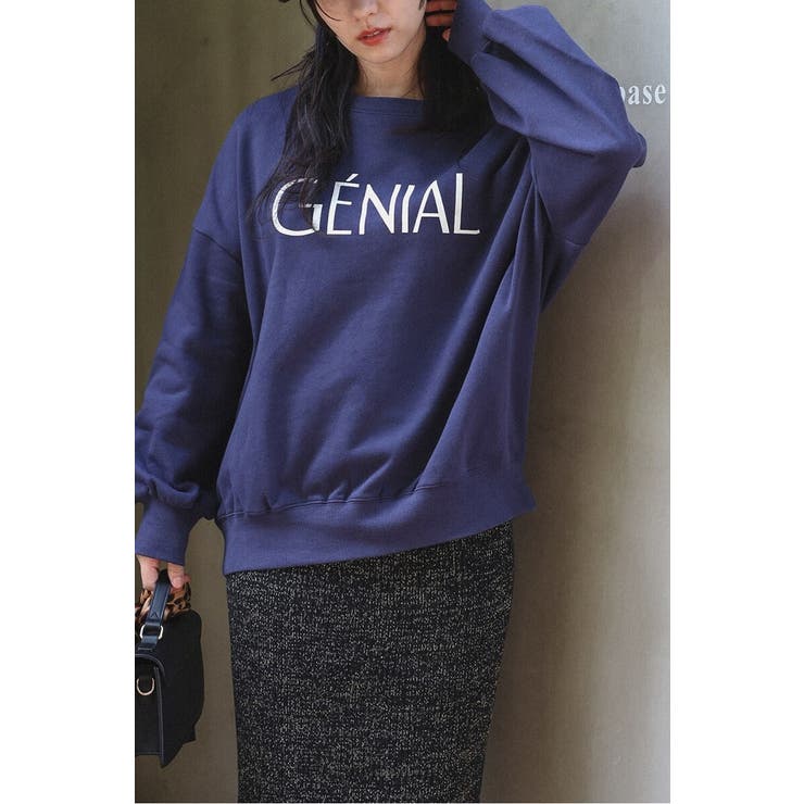 GENIALフロッキーロゴスウェット 88-004462 | BONJOUR SAGAN | 詳細画像20 