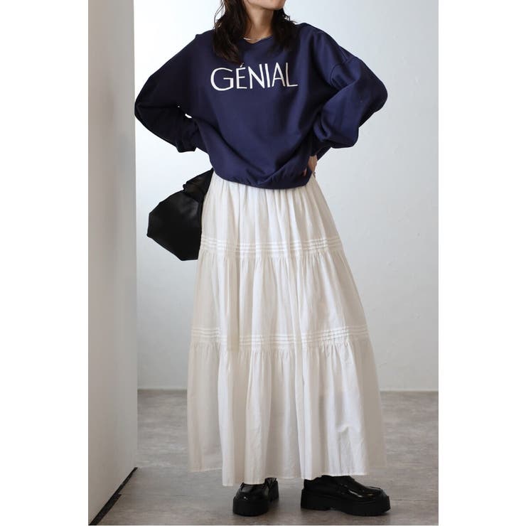 GENIALフロッキーロゴスウェット 88-004462 | BONJOUR SAGAN | 詳細画像24 