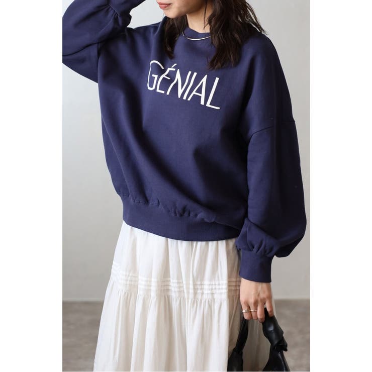 GENIALフロッキーロゴスウェット 88-004462 | BONJOUR SAGAN | 詳細画像25 