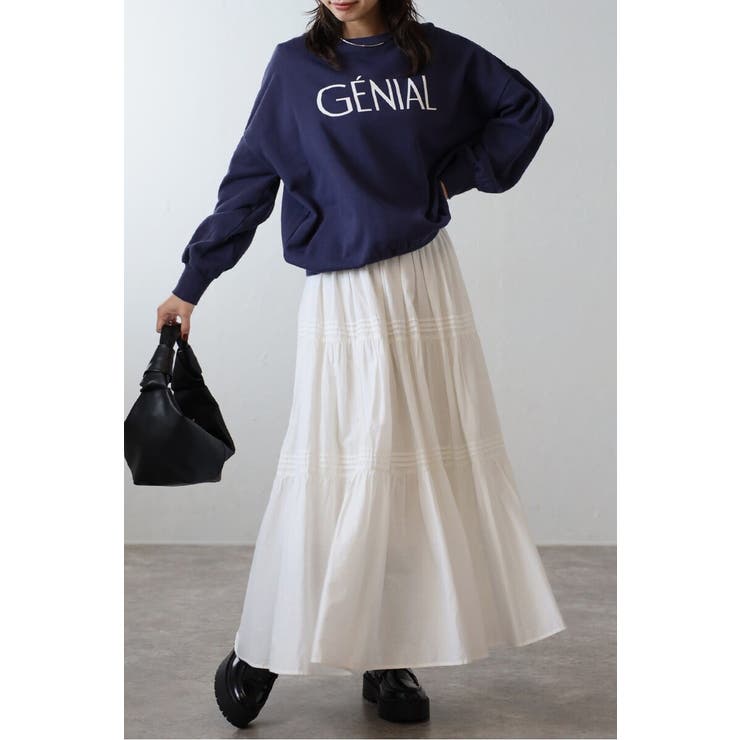 GENIALフロッキーロゴスウェット 88-004462 | BONJOUR SAGAN | 詳細画像26 