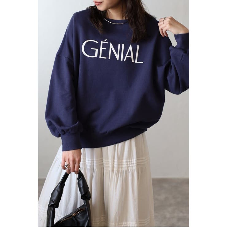 GENIALフロッキーロゴスウェット 88-004462 | BONJOUR SAGAN | 詳細画像27 